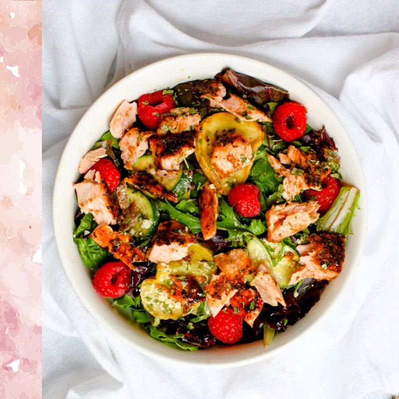 No more Cramps Dinner! Salmon Salad Power Bowl - Val Supplements