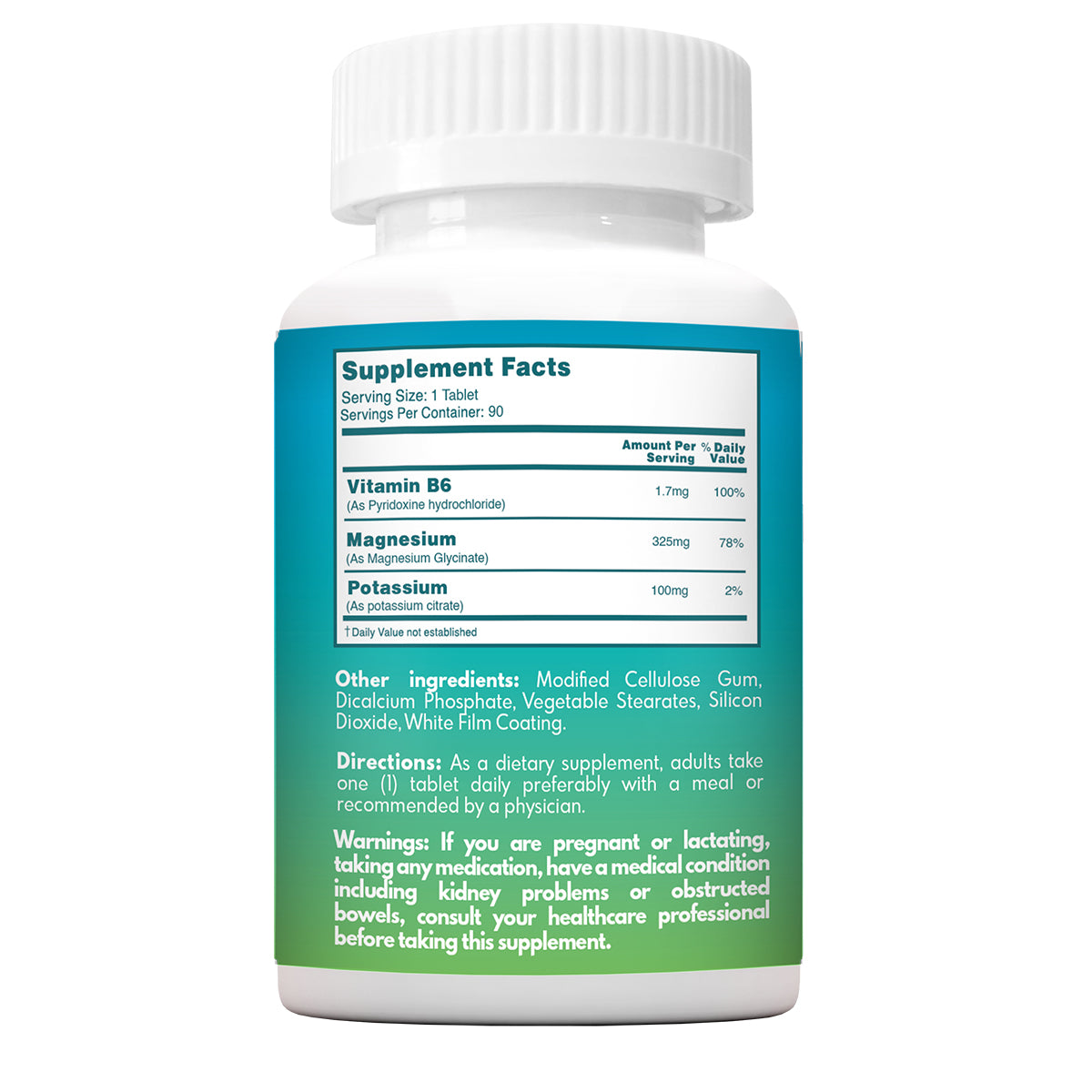 VAL Magnesium Glycinate 325 mg - Energy Support, Healthy Magnesium Levels - 90 Tablets