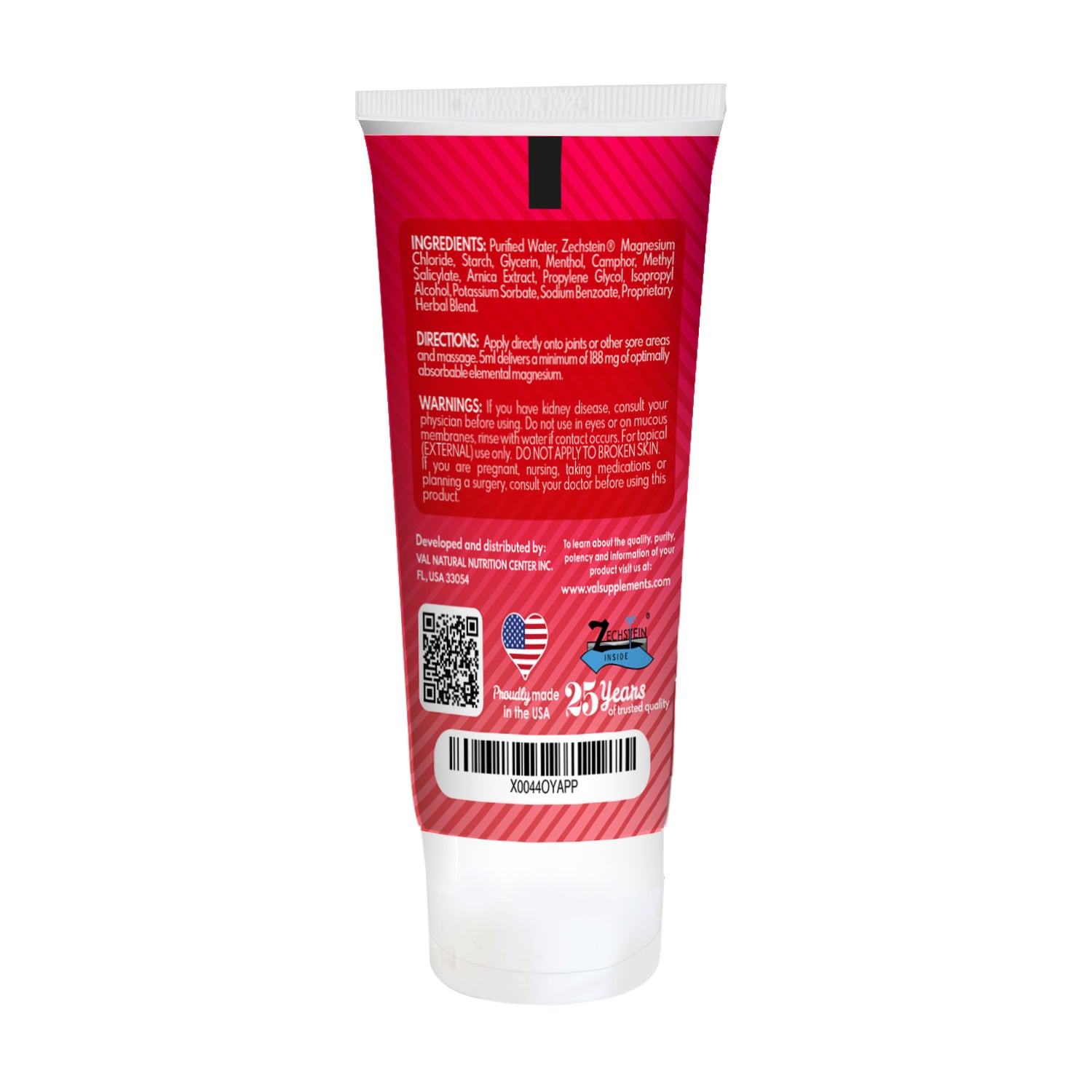 Magnesium Lotion - Fast Relief for Muscles, Joints, Back, Shoulders, Feet | Arnica, Camphor & Menthol | 5oz | VAL Lombardi