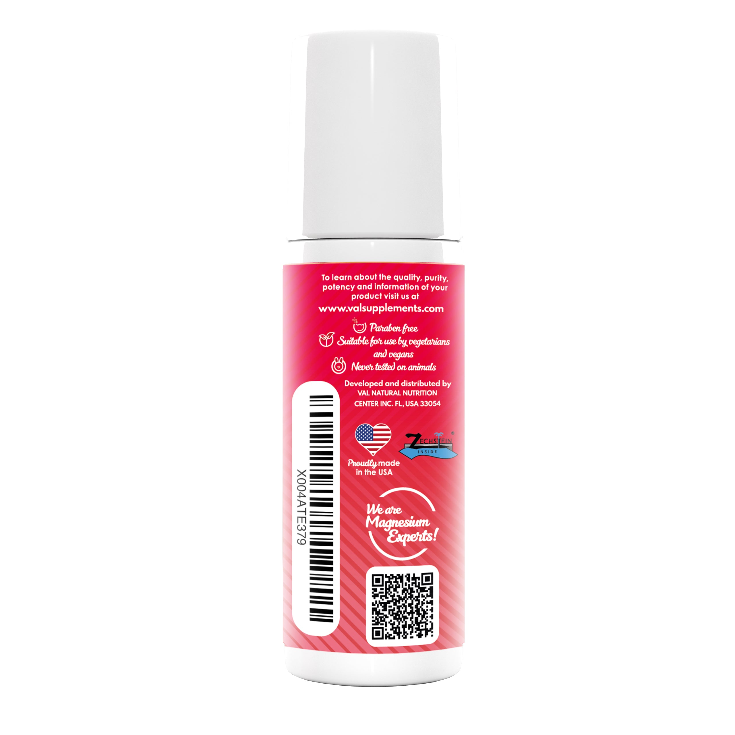 Magnesium Roll-On for Muscle & Joint Relief | Fast-Acting Zechstein Magnesium with Arnica & Menthol & Herbal Extracts | 3 oz | VAL Lombardi
