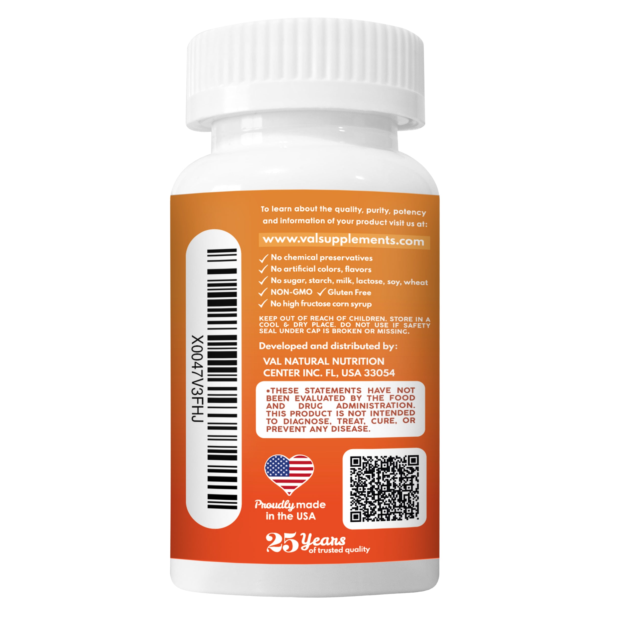 Calm, Focus & Relaxation Sugar-Free Chewable Magnesium for Kids | 60 Tablets | VAL Happy Kids | Yummy Cherry