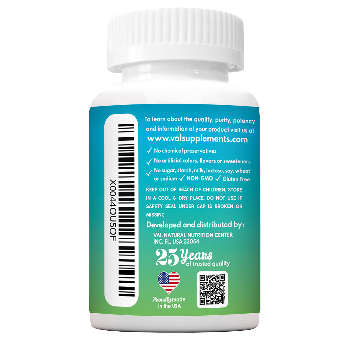 VAL Magnesium Glycinate 325 mg - Energy Support, Healthy Magnesium Levels - 90 Tablets