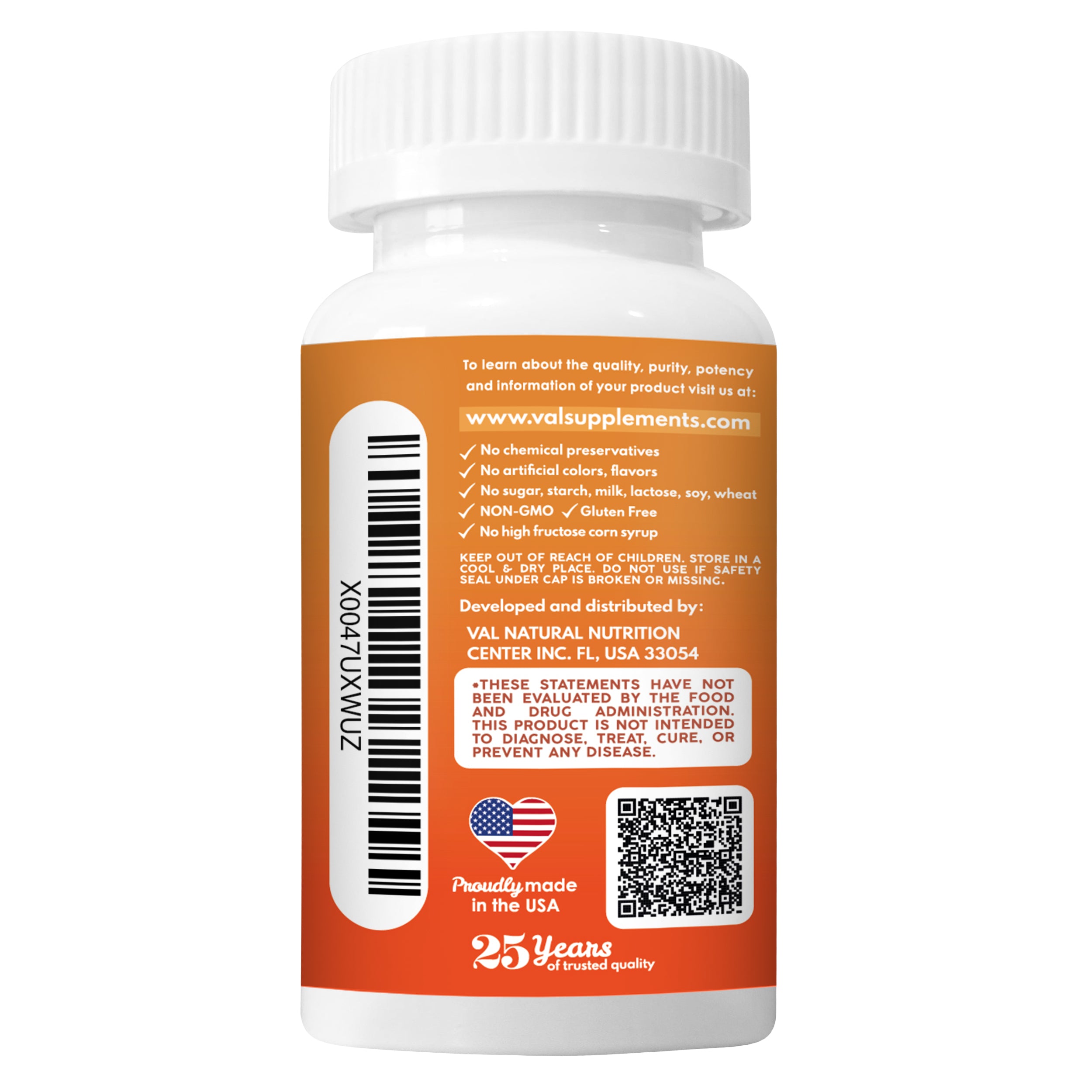 VAL Happy Kids Chewable Magnesium for Kids - Tropical Twist Delight Flavor Relaxation and Calm Formula - 60 Chewable Tablets