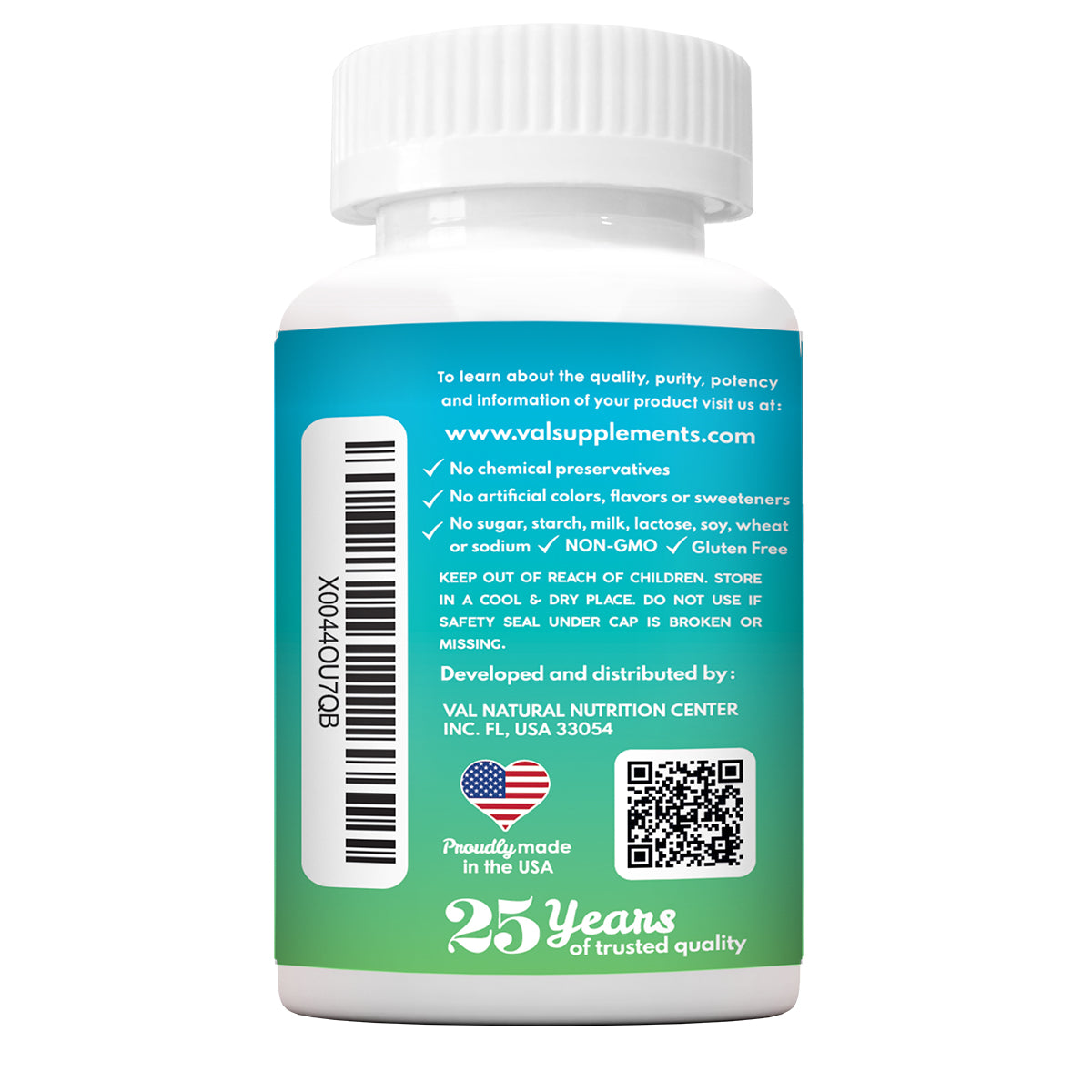 Melatonin + Magnesium – Nighttime Support, Relaxation & Antioxidant Blend | 90 Capsules | VAL MG