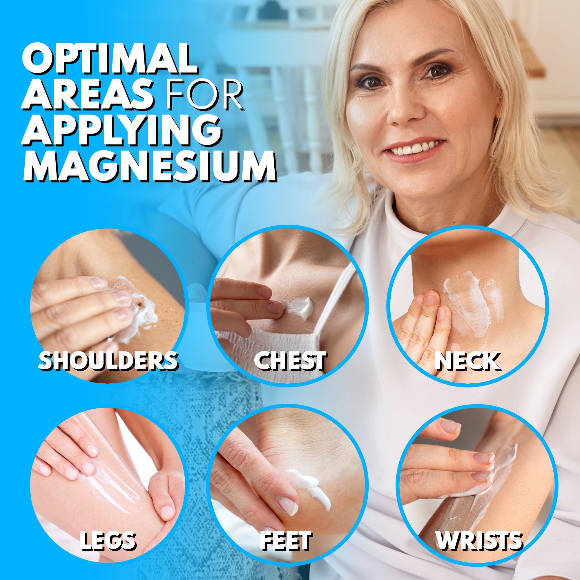 Transdermal Magnesium Cream with Relaxing Chamomile – Natural Pain Relief with Moisturizing Organic Shea Butter | 4oz | VAL Lombardi