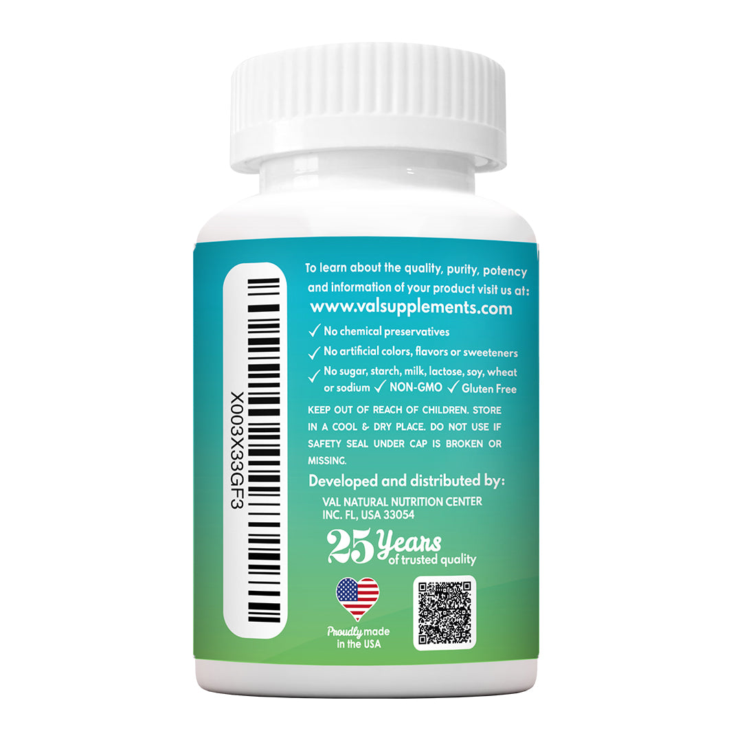 Magnesium Citrate with Potassium – High Absorption, Calm & Muscle Support | 90 Tablets | VAL MG