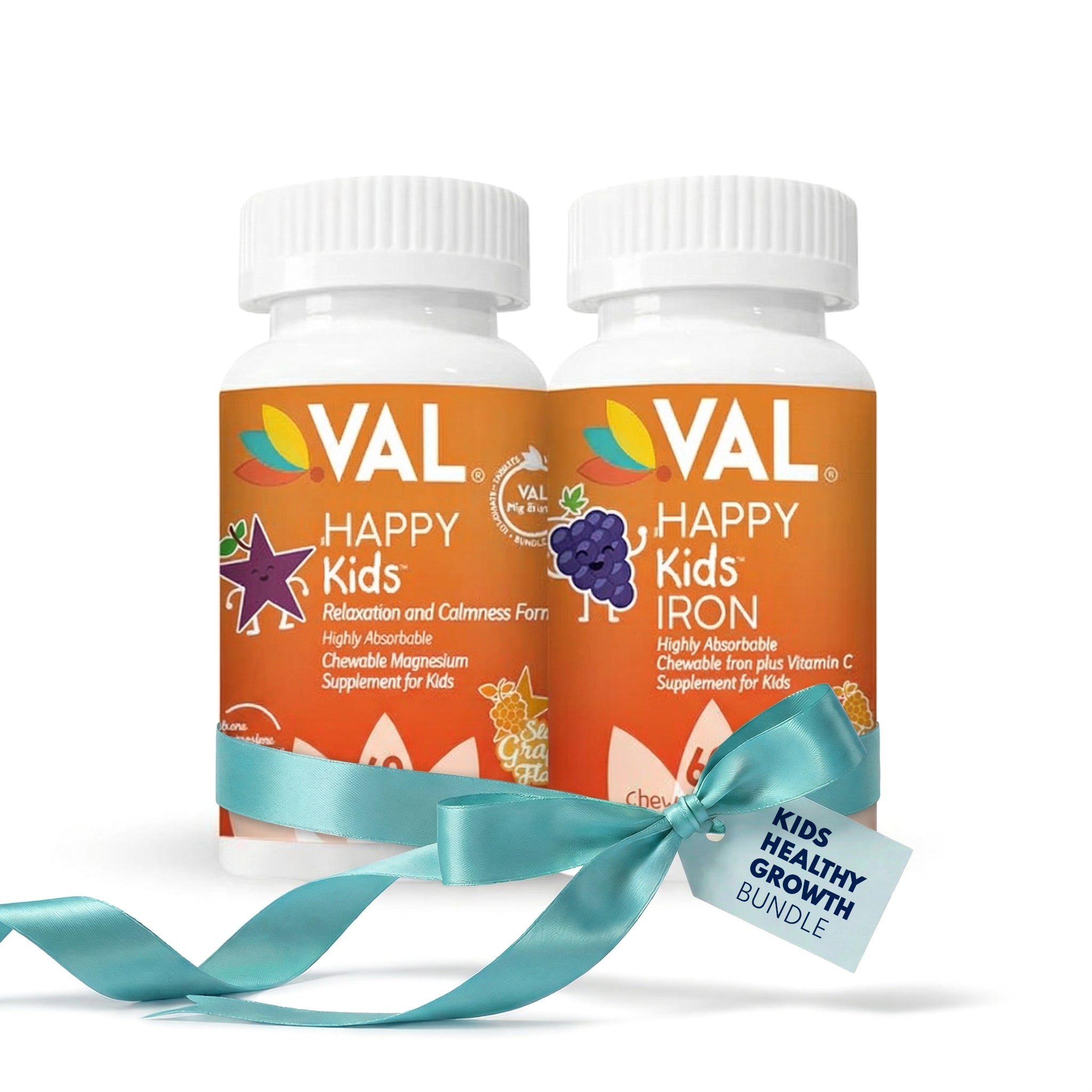 Kids Growth Support, Relaxation & Better Sleep| Magnesium Chewables | VAL Happy Kids