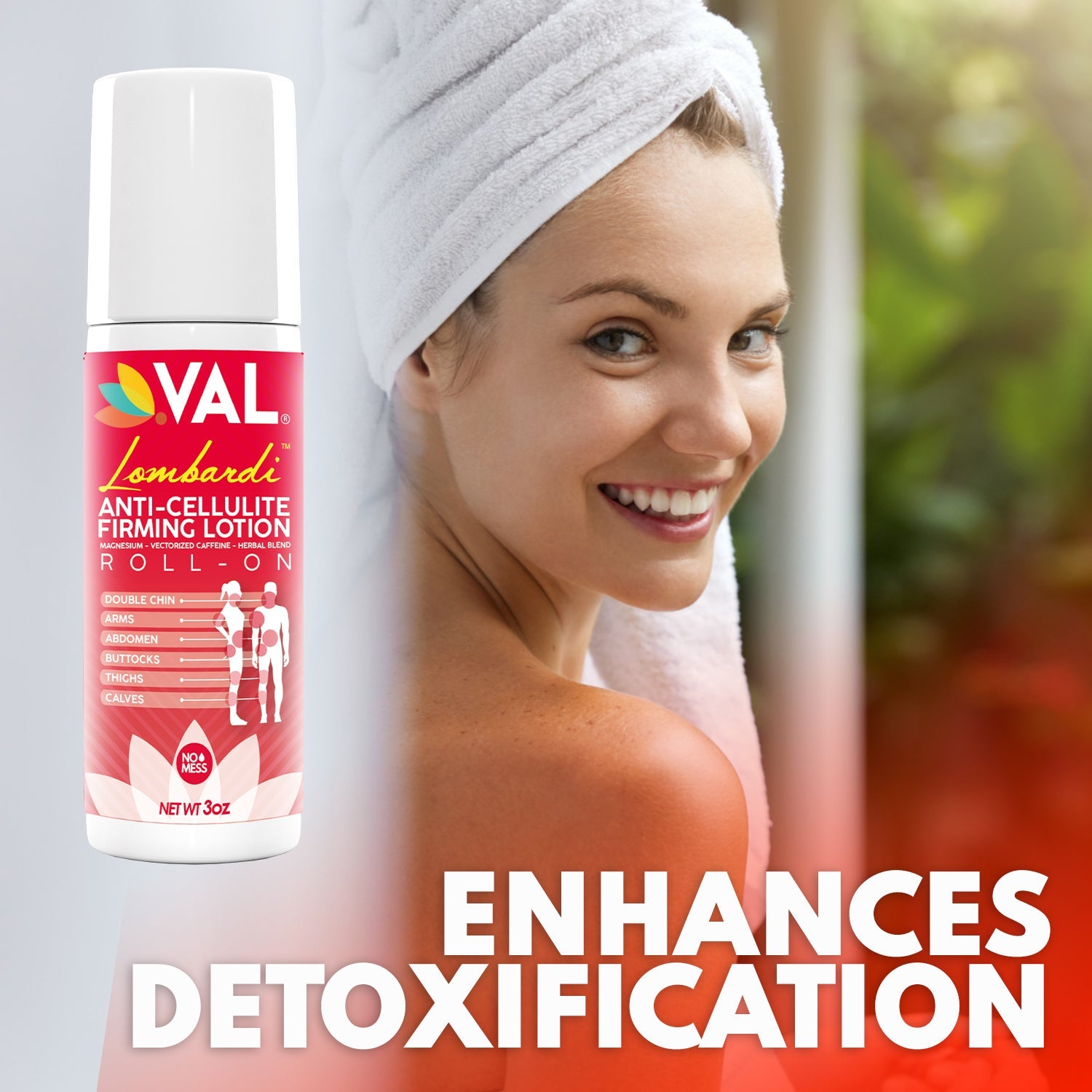 VAL Lombardi Anti Cellulite Firming Rollon Magnesium - Val Supplements