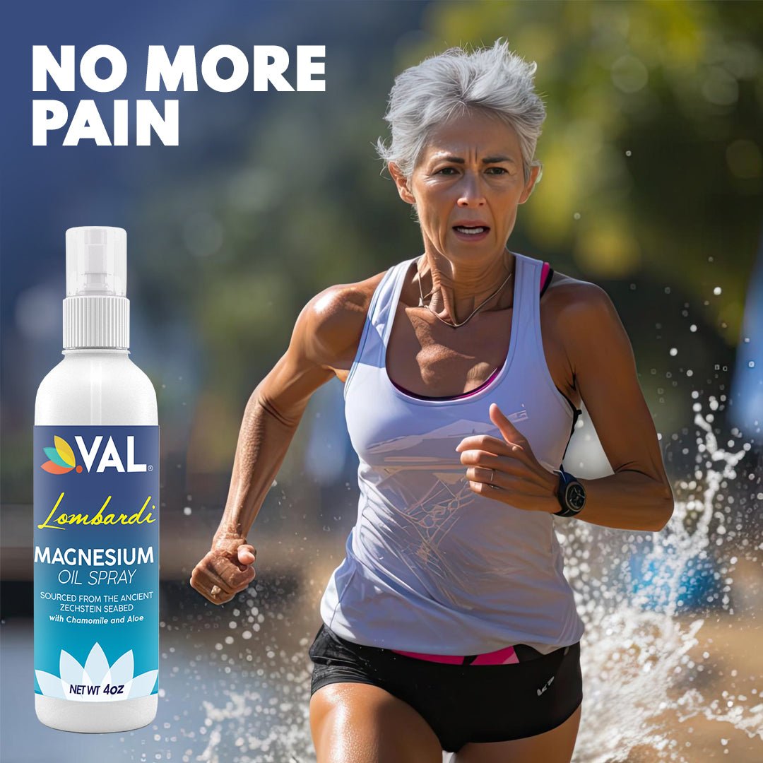 VAL Lombardi Magnesium Oil Spray with Chamomile and Aloe - Val Supplements