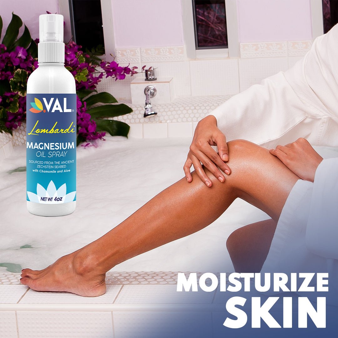 VAL Lombardi Magnesium Oil Spray with Chamomile and Aloe - Val Supplements