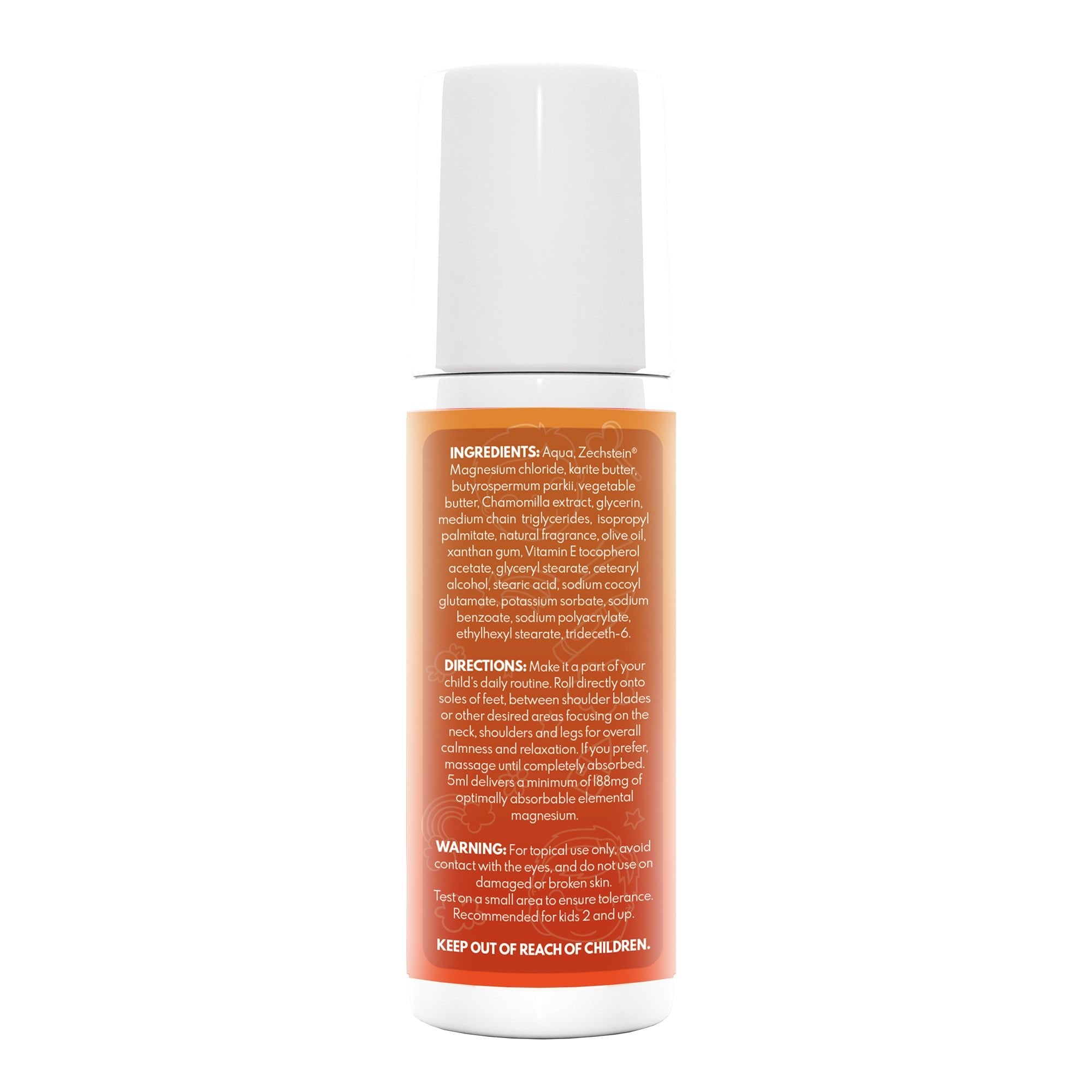 Natural Magnesium Supplement for Kids in Roll-On Format with Zechstein Magnesium Chloride