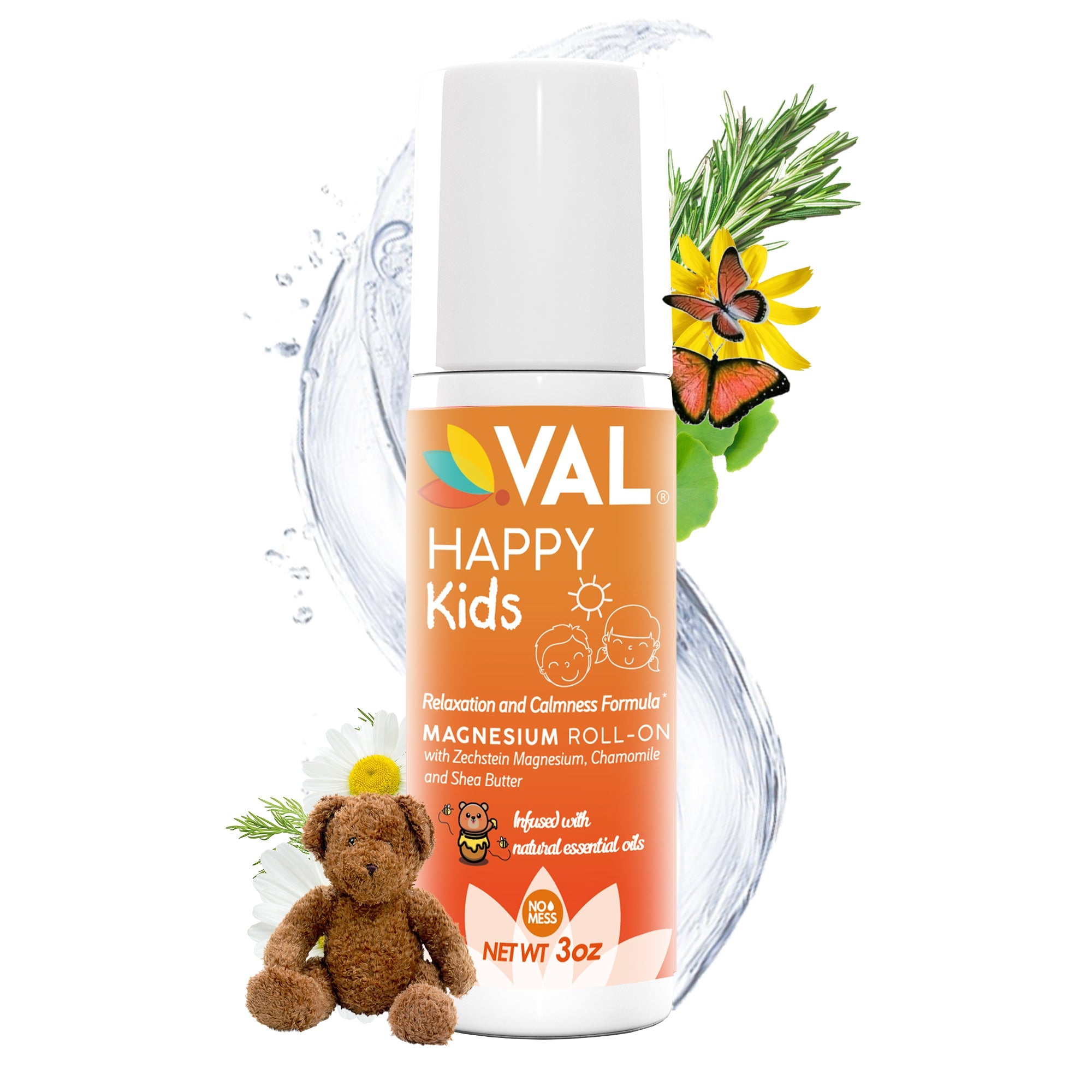 Gentle and Safe Magnesium Supplement for Kids – VAL Roll On with Shea Butter and Essential Oils