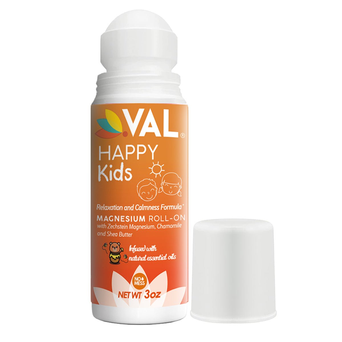 VAL Magnesium Roll On – Magnesium Supplement for Kids with Chamomile for Sleep and Relaxation
