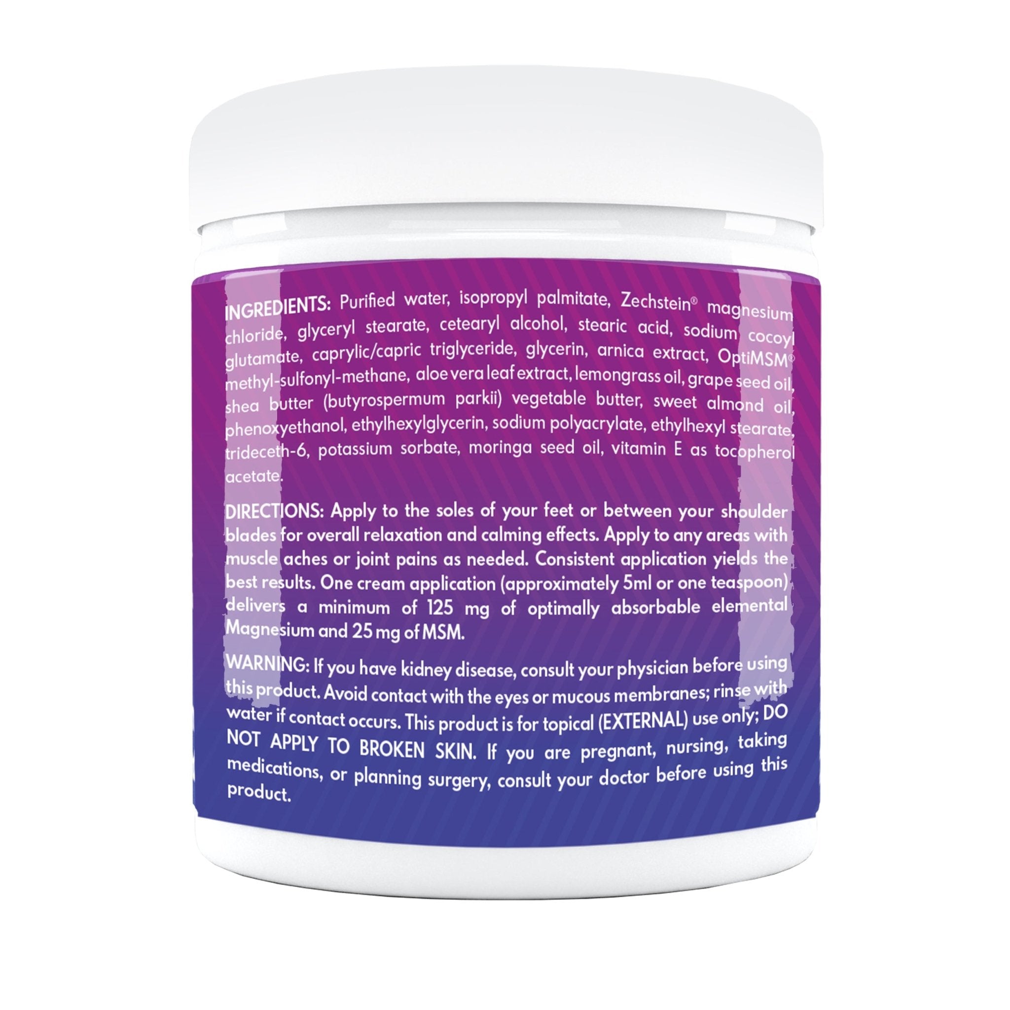 VAL Lombardi Transdermal Magnesium Aromatherapy Massage Cream - Muscle Relaxant Cream, Easy Glide - 8oz - Val Supplements