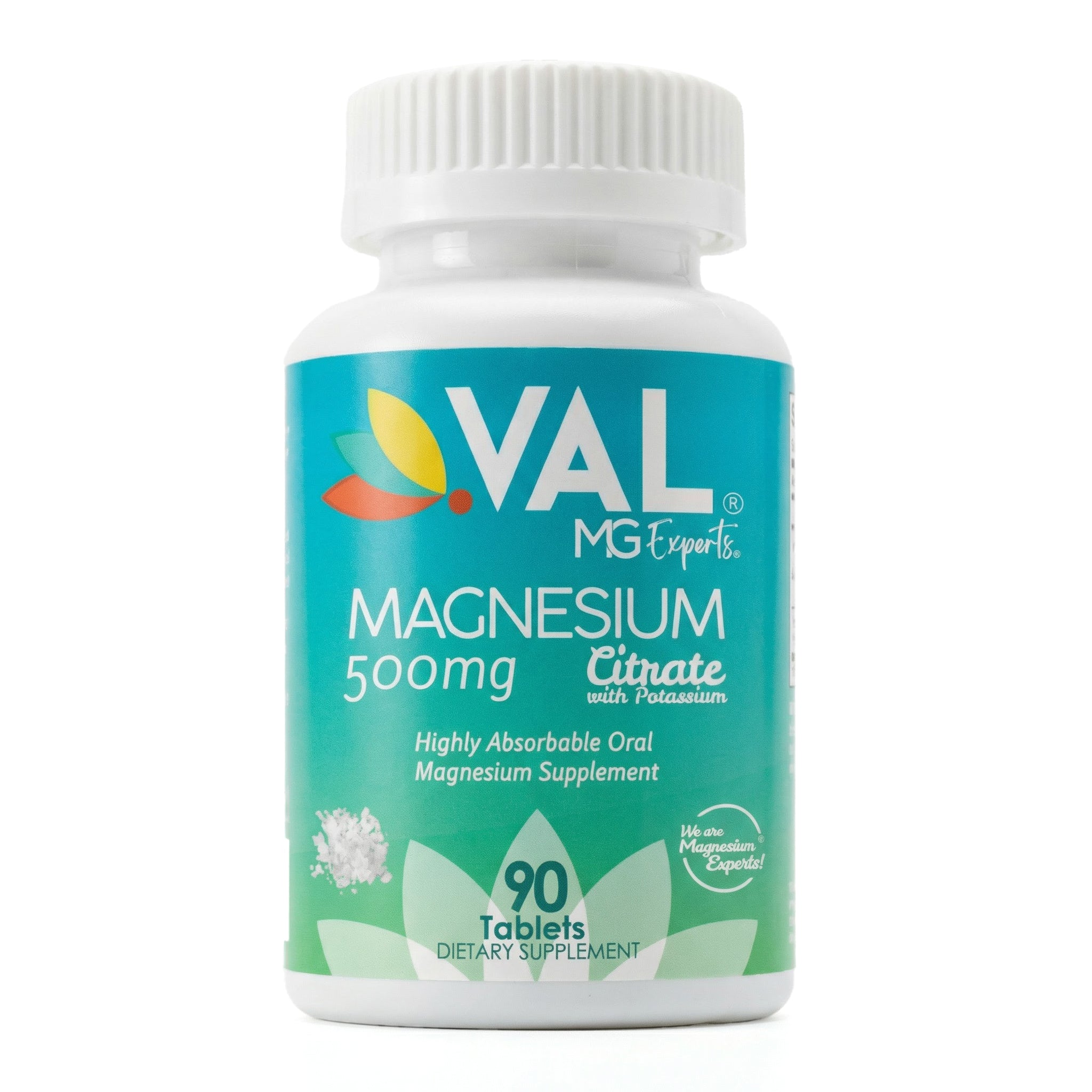 Magnesium Citrate with Potassium – High Absorption, Calm & Muscle Support | 90 Tablets | VAL MG