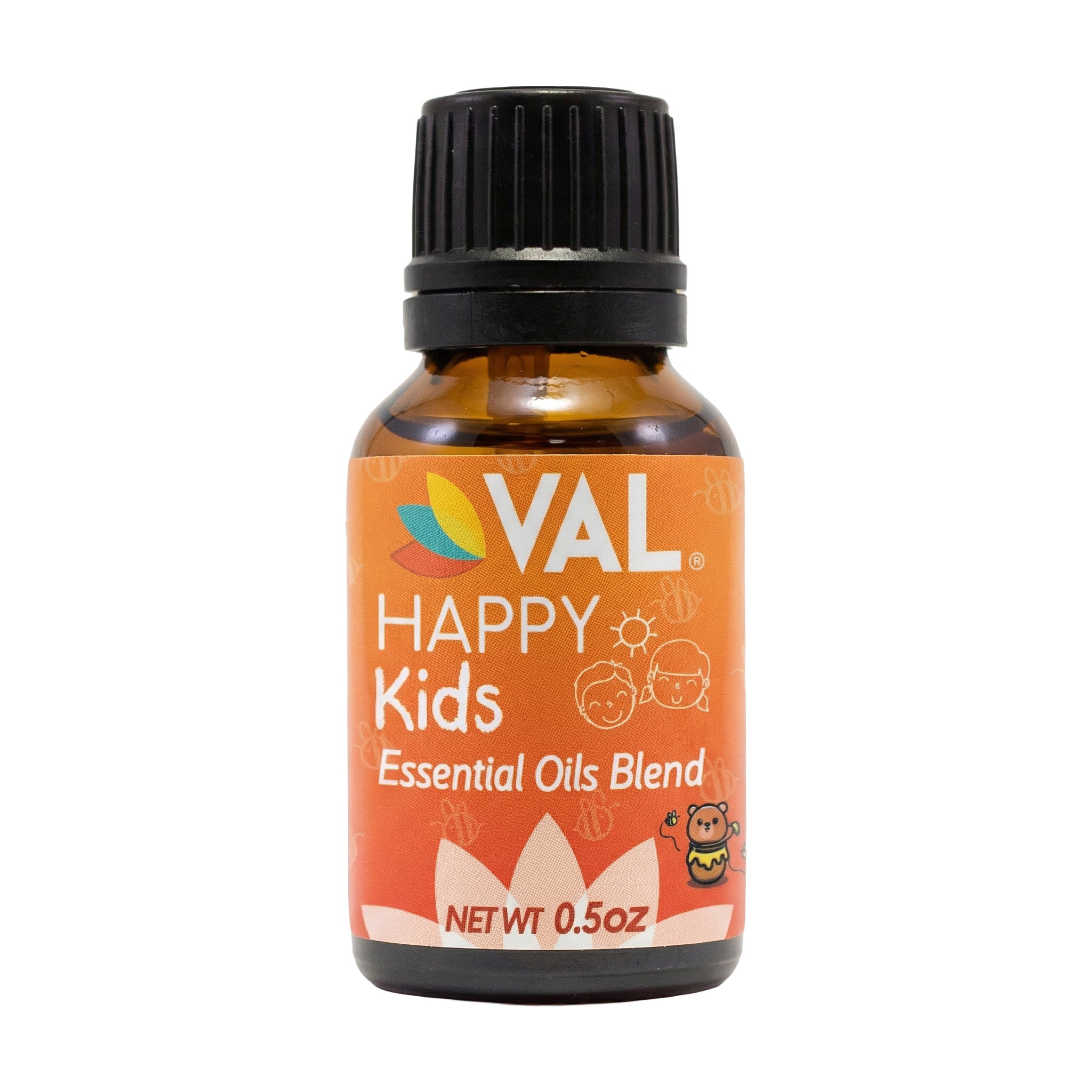 Calmness, Relaxation & Better Sleep Essential Oil Blend for Kids | 0.5 oz diffuser  | VAL Happy Kids