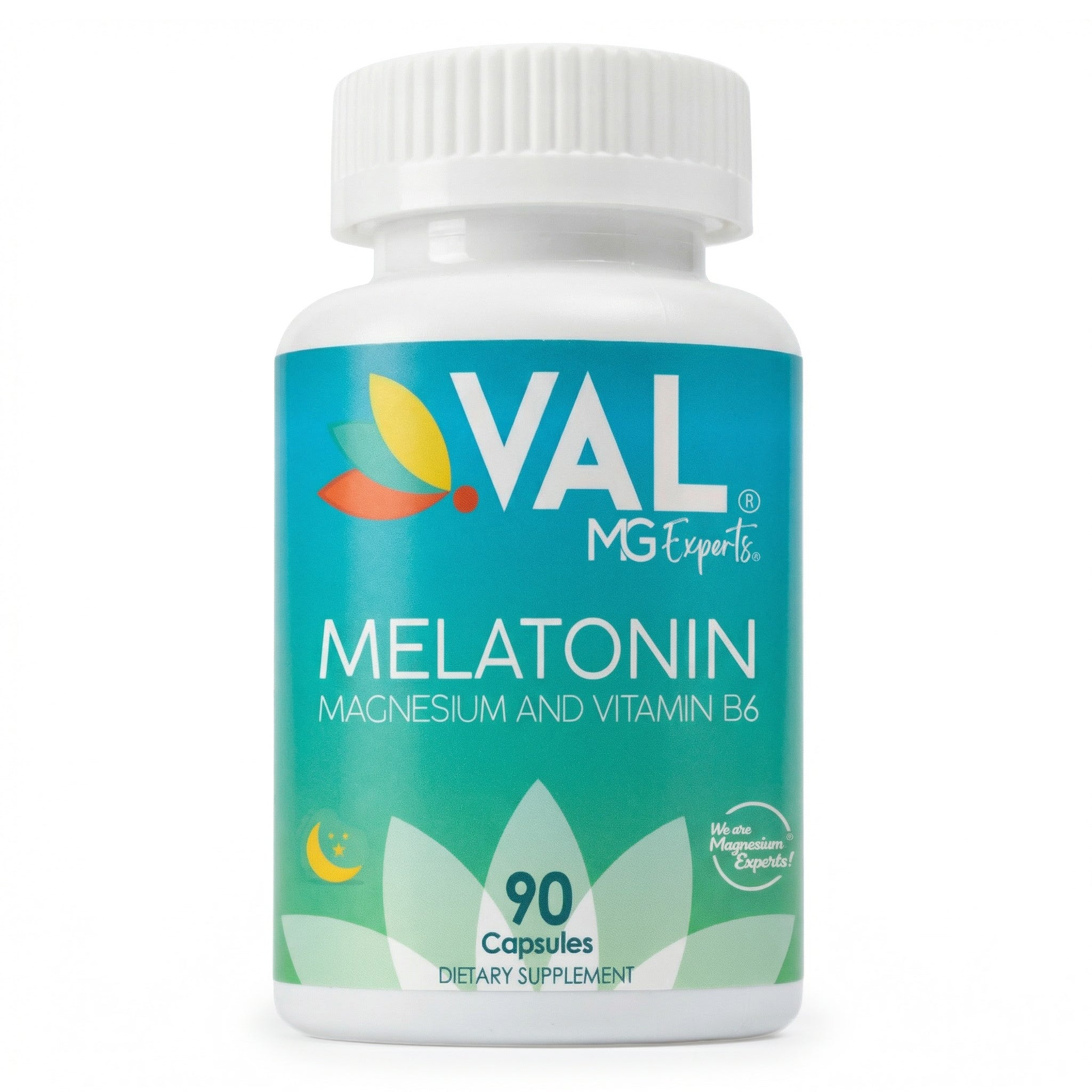 Melatonin + Magnesium – Nighttime Support, Relaxation & Antioxidant Blend | 90 Capsules | VAL MG