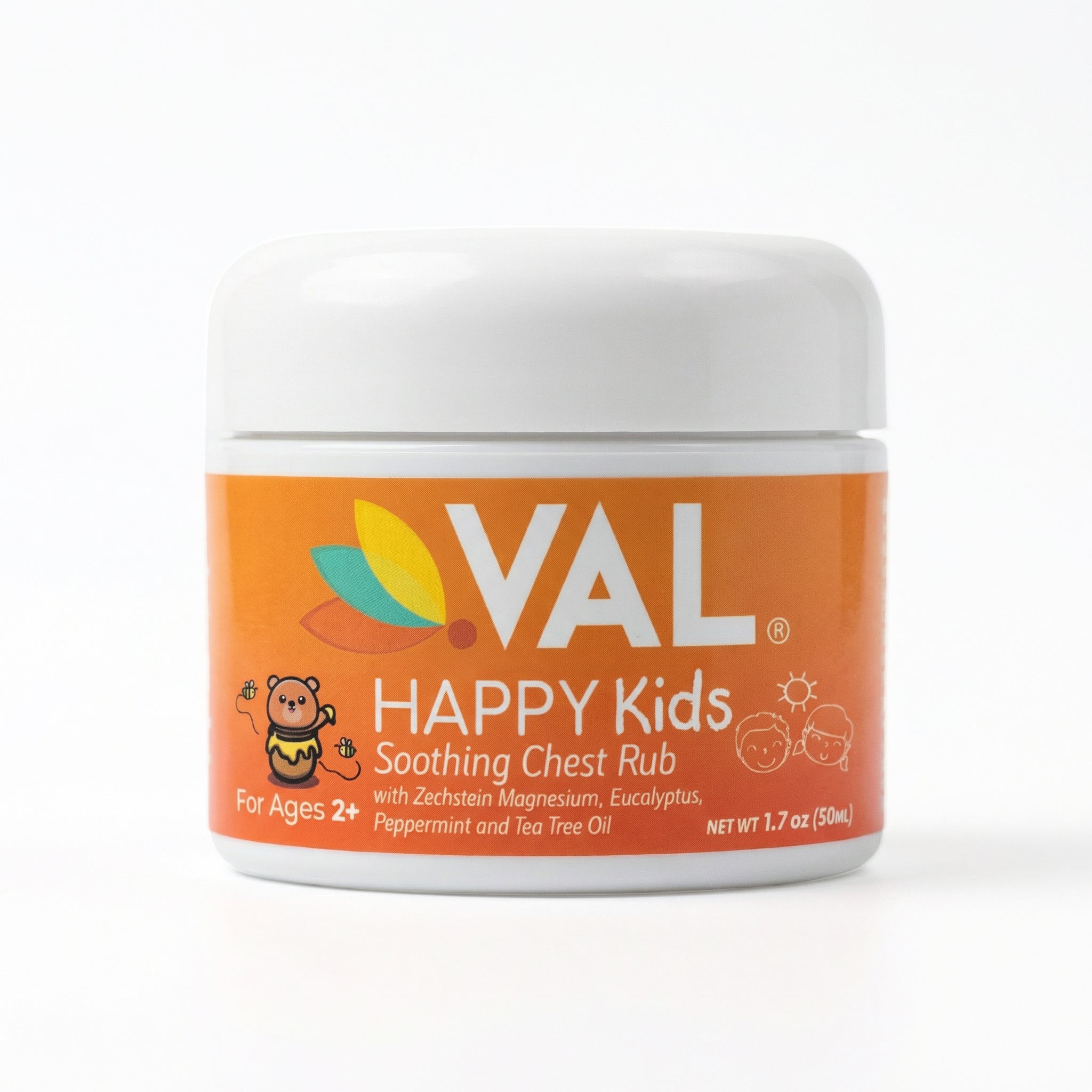 Breathe Easy & Congestion Relief Chest – Eucalyptus & Peppermint for Kids 2+ | 1.5 oz | VAL Happy Kids