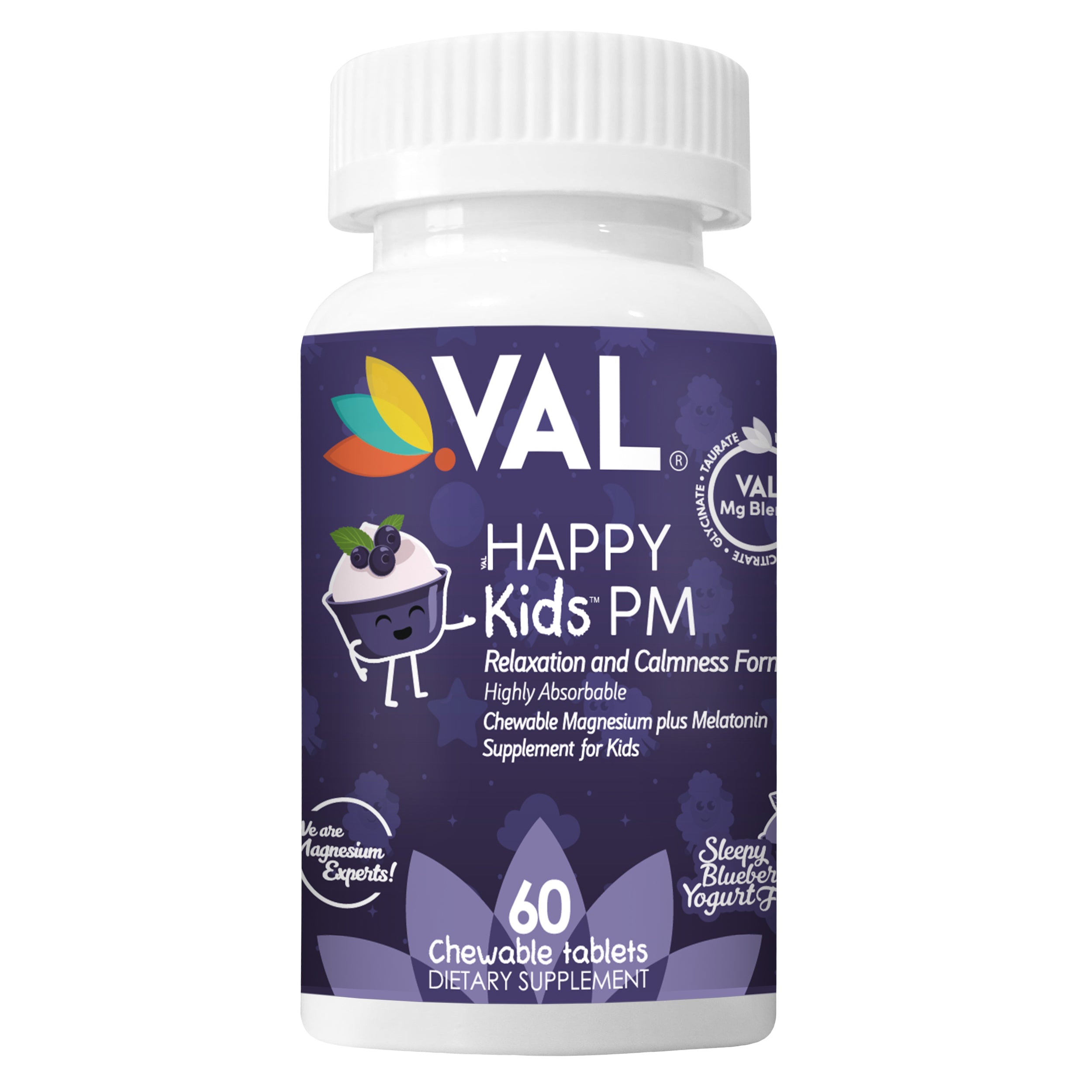 Chewable Magnesium Supplement for Kids – Calmness and Relaxation with B6, D3, and Melatonin