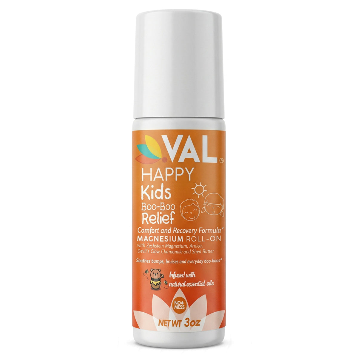 Boo Boo Relief Magnesium Roll-On for Kids – Zechstein® Magnesium with Arnica & Chamomile | 3 oz