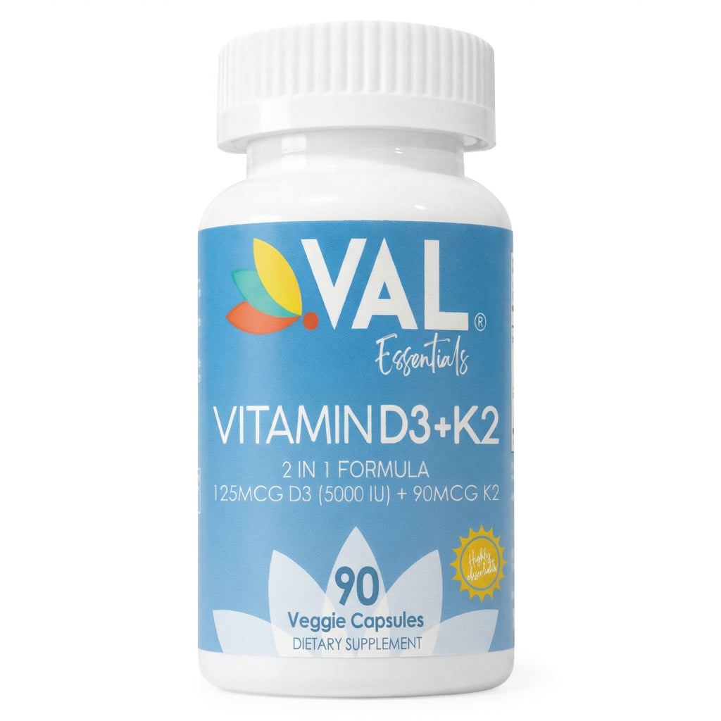 Vitamin D3 + K2 – Immune, Bone & Cardiovascular Support | 90 Capsules