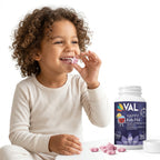 Peaceful Sleep & Bedtime Calm Sugar-Free Chewable – Magnesium + Melatonin, Vitamin B6 & C | 60 Tablets | Fruit Punch