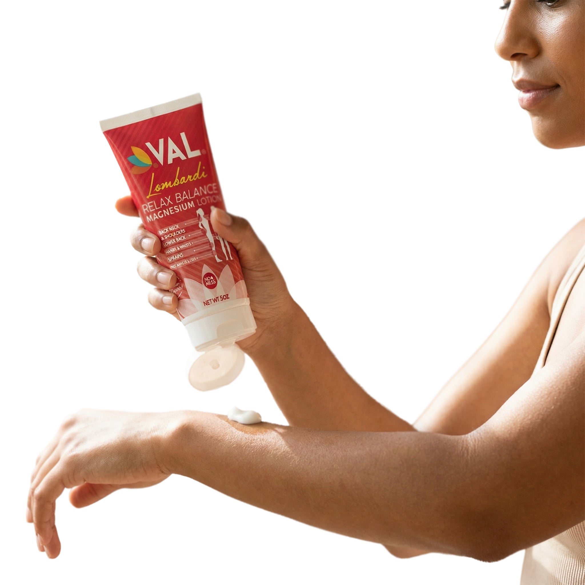 Magnesium Lotion - Fast Relief for Muscles, Joints, Back, Shoulders, Feet | Arnica, Camphor & Menthol | 5oz | VAL Lombardi
