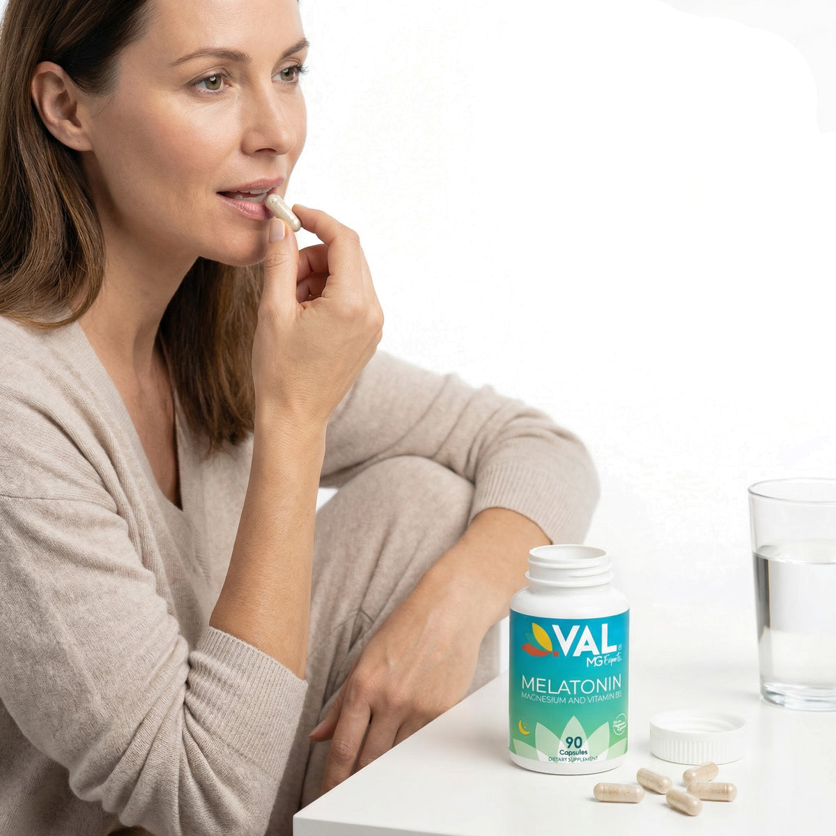 Melatonin 3mg with Vitamin B6 & Magnesium | Sleep Support & Healthy Circadian Rhythm | 90-Day Supply