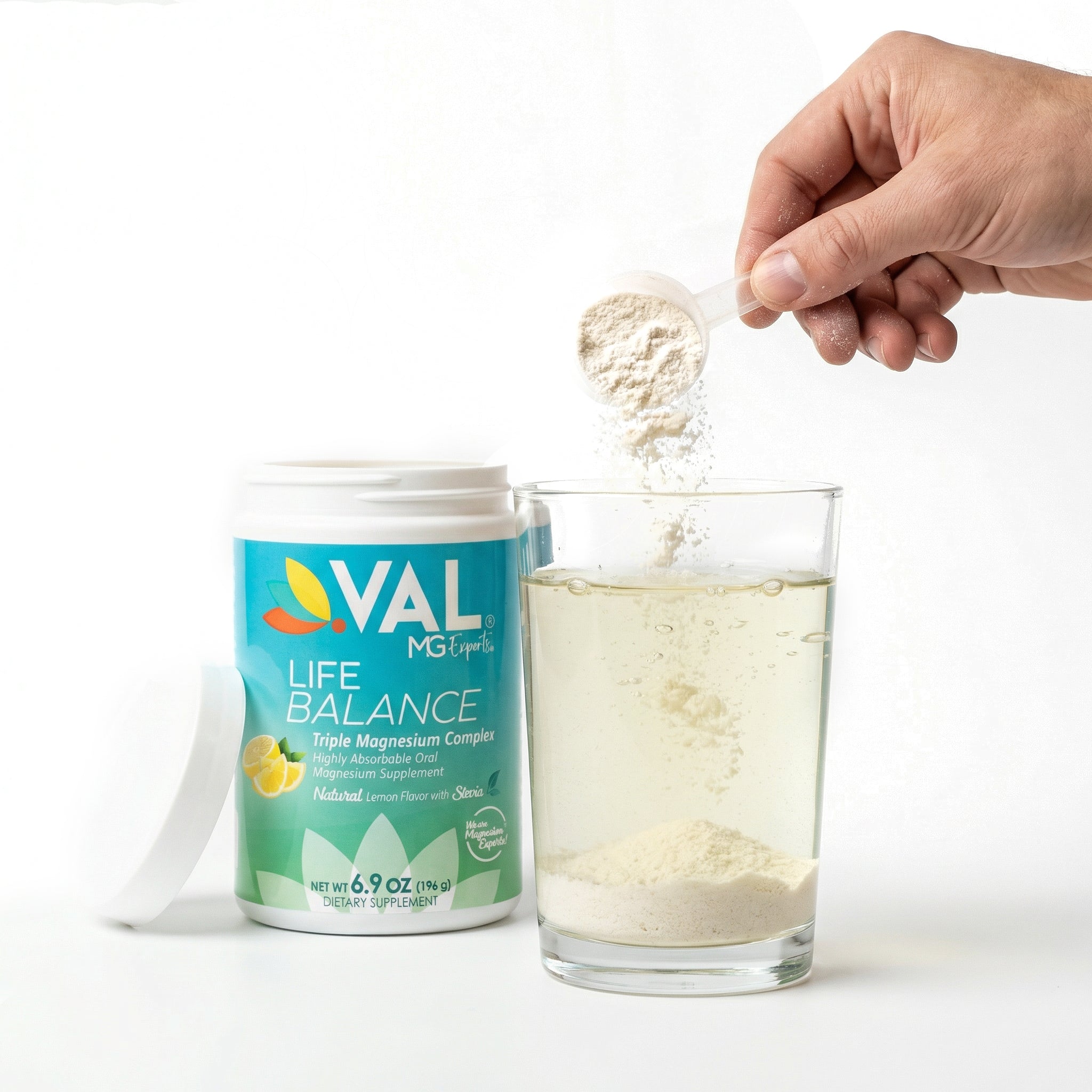 Magnesium Complex Drink Powder – Stress reduction, Sleep & Energy Support – Lemon Flavor | 60 Servings | VAL MG