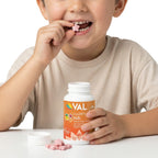 Calm, Focus & Relaxation Sugar-Free Chewable Magnesium for Kids | 60 Tablets | VAL Happy Kids | Tropical Twist