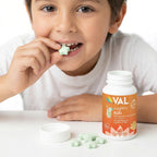 Calm, Focus & Relaxation Sugar-Free Chewable Magnesium for Kids | 60 Tablets | VAL Happy Kids | Lemonade
