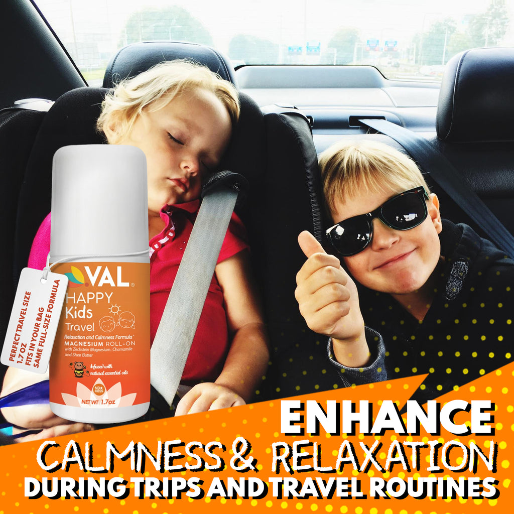 Travel Magnesium Roll-On, Relaxation & Calmness Formula for Kids, Zechstein® Magnesium with Chamomile & Shea Butter, Topical Roll-On, 1.7 oz
