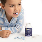 Peaceful Sleep & Bedtime Calm Sugar-Free Chewable – Magnesium + Melatonin, Vitamin B6 & C | 60 Tablets | Blueberry Yogurt