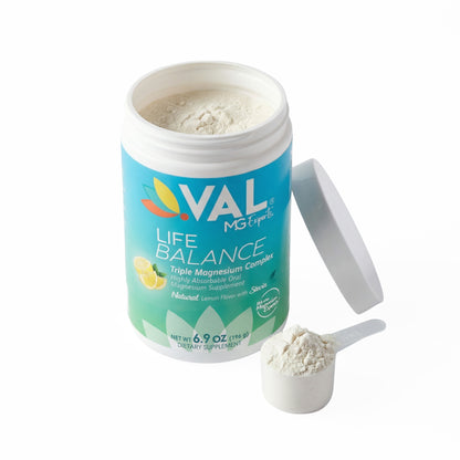Magnesium Complex Drink Powder – Stress reduction, Sleep & Energy Support – Lemon Flavor | 60 Servings | VAL MG