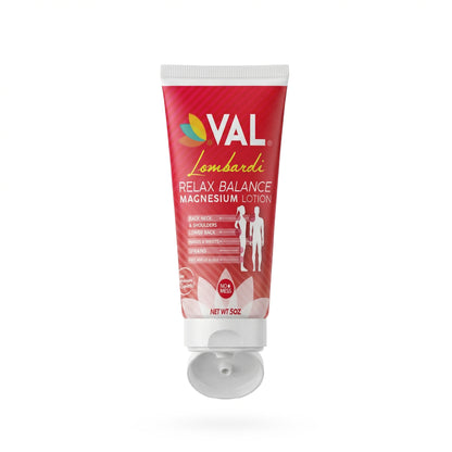 Magnesium Lotion - Fast Relief for Muscles, Joints, Back, Shoulders, Feet | Arnica, Camphor & Menthol | 5oz | VAL Lombardi