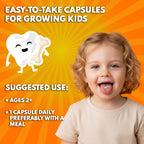 Vegan Vitamin D3 for Kids 1000 IU – Plant-Based Lichen Capsules for Bone, Teeth & Immune Support