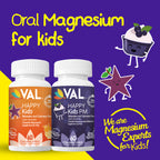 Dual Action | Focus + Sleep Support - Magnesium Day & Night Chewables for Kids | VAL Happy Kids