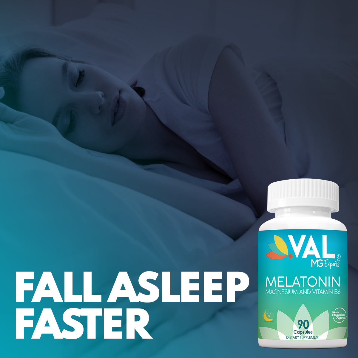 Melatonin 3mg with Vitamin B6 & Magnesium | Sleep Support & Healthy Circadian Rhythm | 90-Day Supply