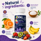 Peaceful Sleep & Bedtime Calm Sugar-Free Chewable – Magnesium + Melatonin, Vitamin B6 & C | 60 Tablets | Fruit Punch