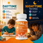 Calm, Focus & Relaxation Sugar-Free Chewable Magnesium for Kids | 60 Tablets | VAL Happy Kids | Vanilla