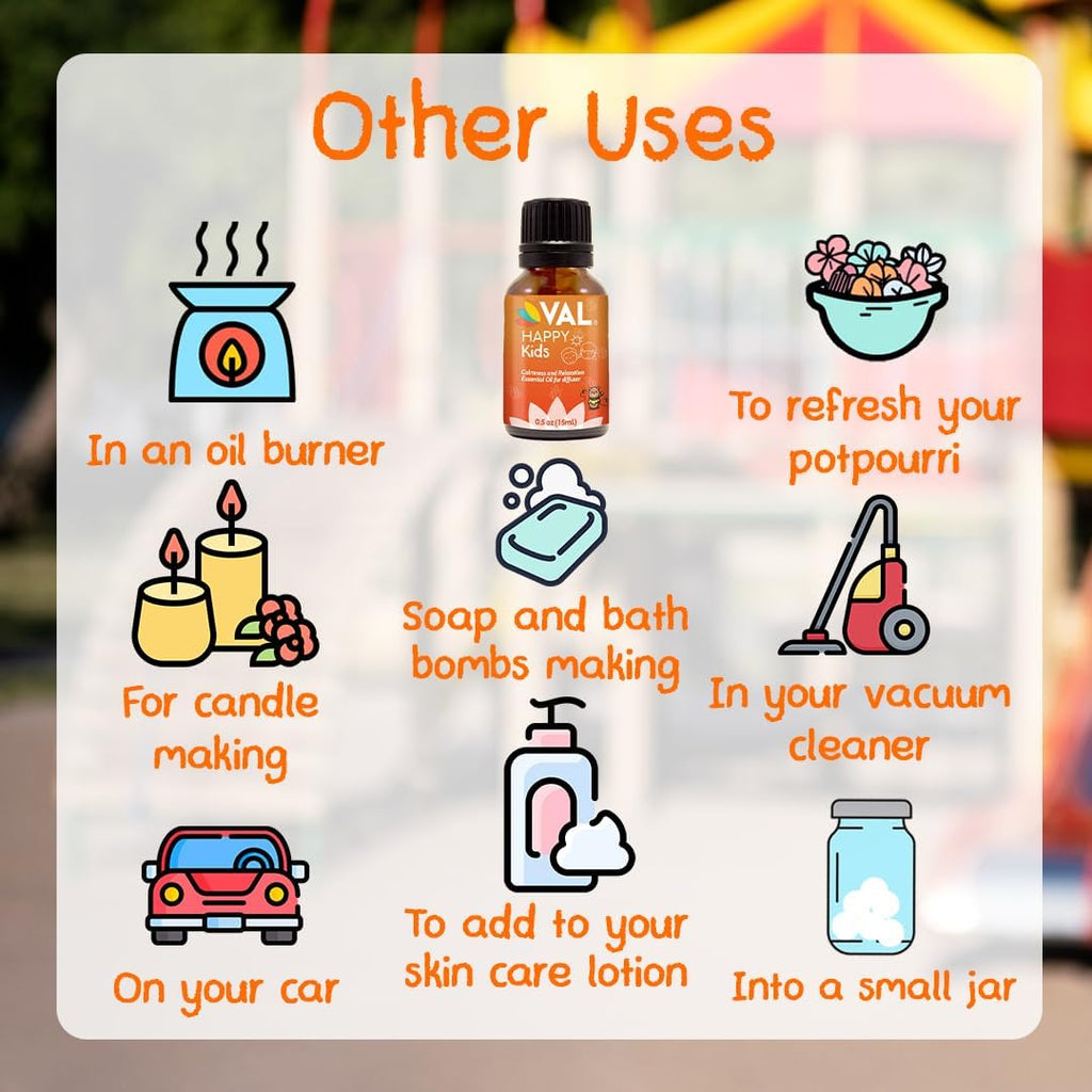 Kids Relaxation Set – Magnesium Roll-On & Calmness Essential Oil Blend | VAL Happy Kids