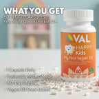 Vegan Vitamin D3 for Kids 1000 IU – Plant-Based Lichen Capsules for Bone, Teeth & Immune Support