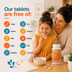 Calm, Focus & Relaxation Sugar-Free Chewable Magnesium for Kids | 60 Tablets | Sour Orange