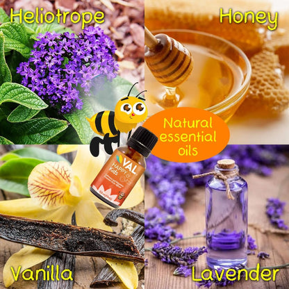 Kids Relaxation Set – Magnesium Roll-On & Calmness Essential Oil Blend | VAL Happy Kids