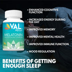 Melatonin 3mg with Vitamin B6 & Magnesium | Sleep Support & Healthy Circadian Rhythm | 90-Day Supply