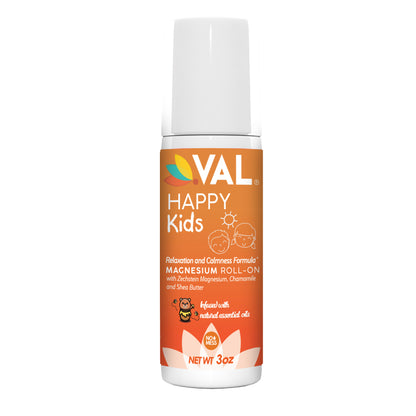 Kids Relaxation Set – Magnesium Roll-On & Calmness Essential Oil Blend | VAL Happy Kids