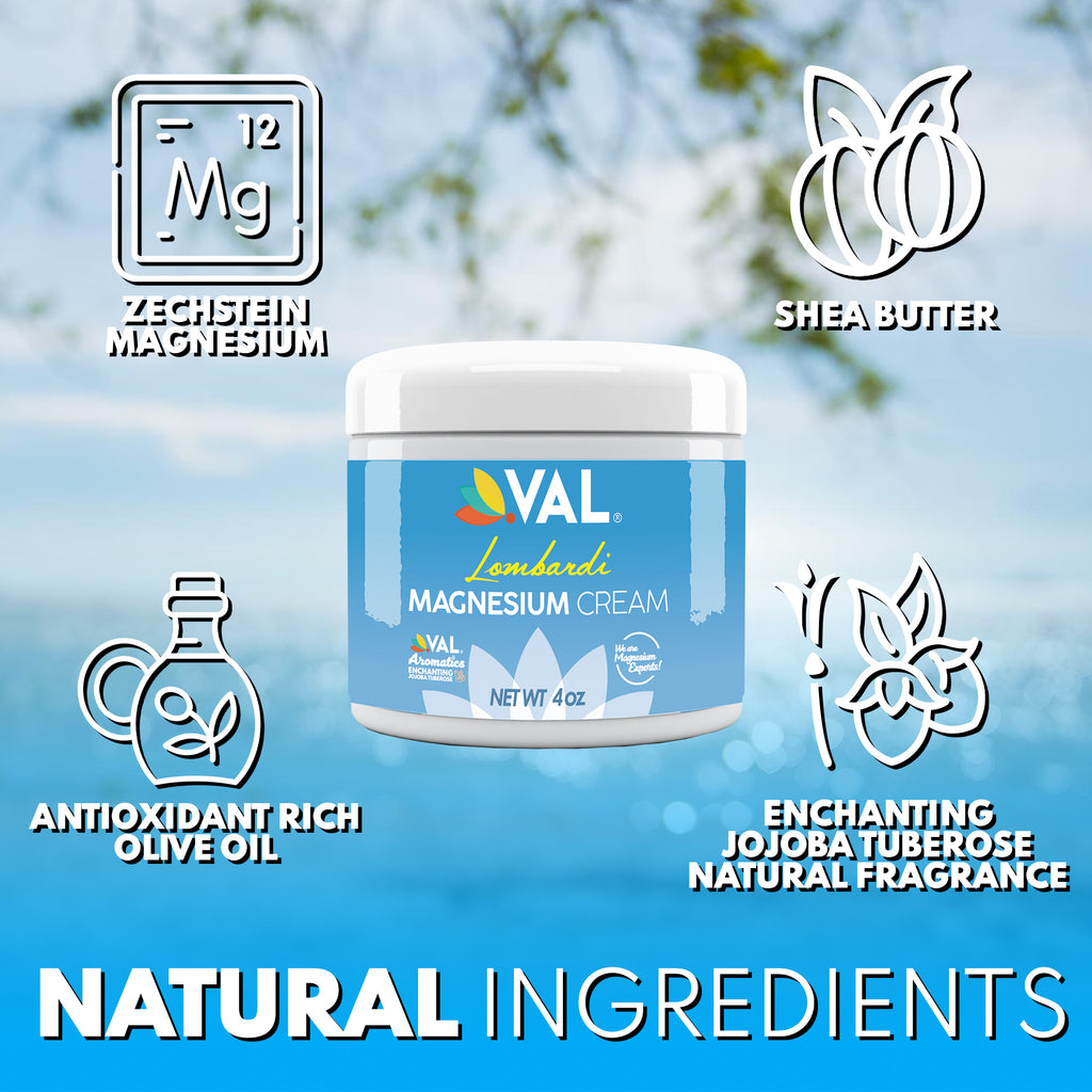 Muscle Cramp & Soreness Relief – Fast-Absorbing Zechstein Magnesium Nighttime Cream for Relaxation & Restful Sleep | Enchanting Jojoba Tuberose | 4 oz
