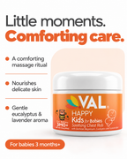 Soothing Chest Rub for Babies +3 months – Gentle Eucalyptus & Lavender Balm |1.5 oz