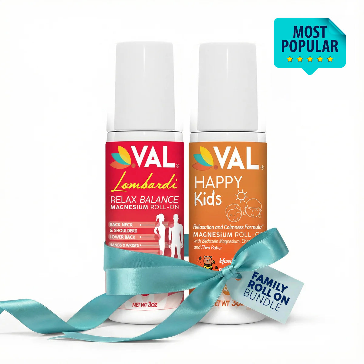 Family Roll-On Pack – Relaxation & Sleep Support for Kids and Adults | VAL Natural