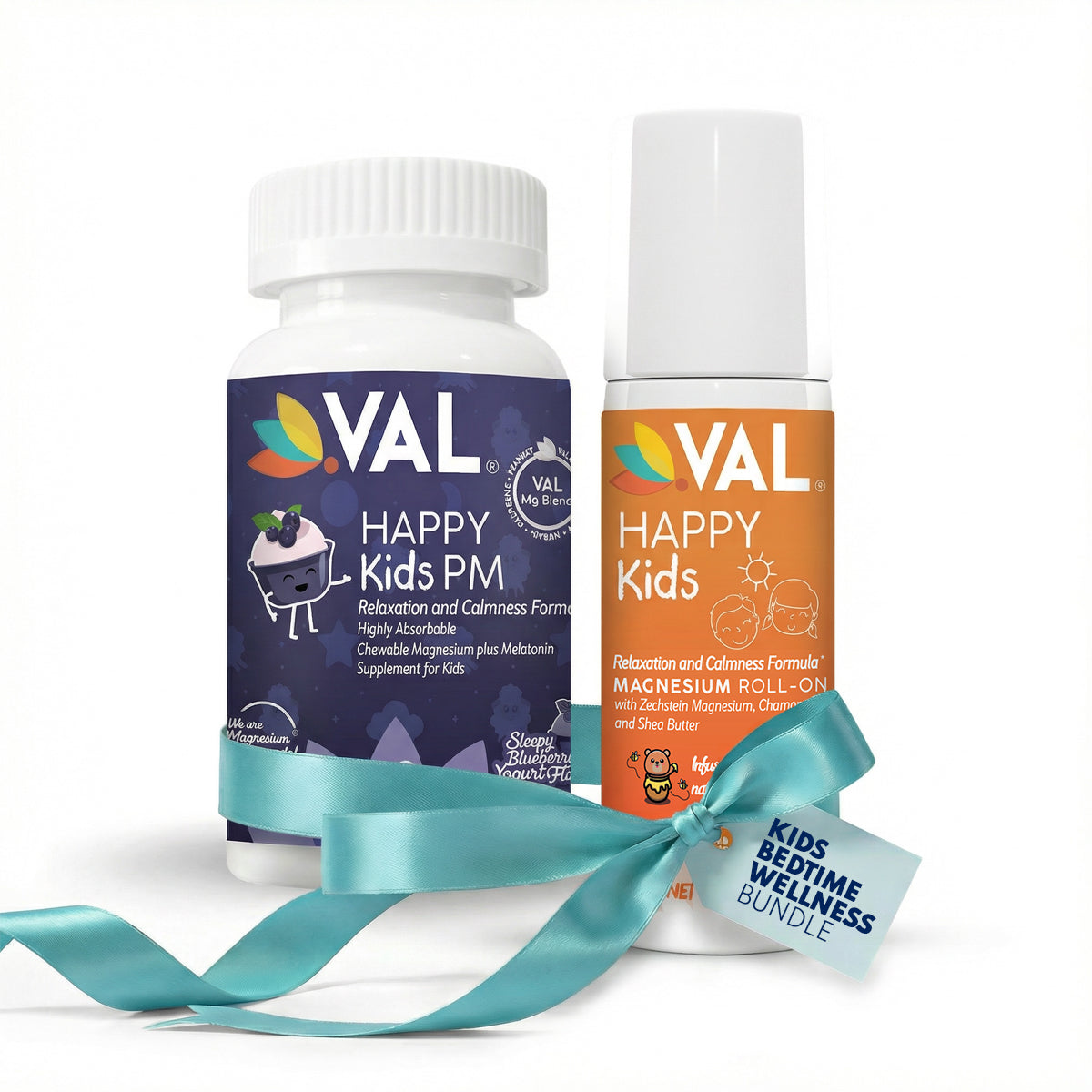 Kids Bedtime Wellness – Melatonin Chews & Magnesium Roll-On | VAL Happy Kids